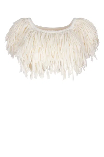 Jacquemus White Short Sleeves Top