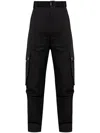 Jacquemus Cargo Gabardine Trousers In Eight In Black
