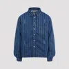 Jacquemus La Chemise Boulanger Blue Stripe Cotton Shirt