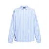 Jacquemus La Chemise Simon Logo Striped Shirt In Blue