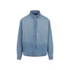 Jacquemus La Chemise De-nimes Simon With Embroidered Logo Clothing
