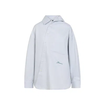 Jacquemus La Chemise Cuadro Shirt In Blue