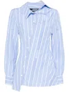 Jacquemus Tailored Striped Shirt With Design And Signature Detailing In Multicolor