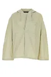 Jacquemus Nautical Style Buttoned Jacket Hood In Neutral