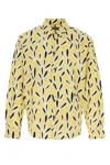 Jacquemus Simon Printed Long Sleeve Shirt In Printyellowblack