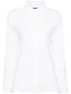 Jacquemus White Blouse With Cut-out Detail And Adjustable Waistband In White