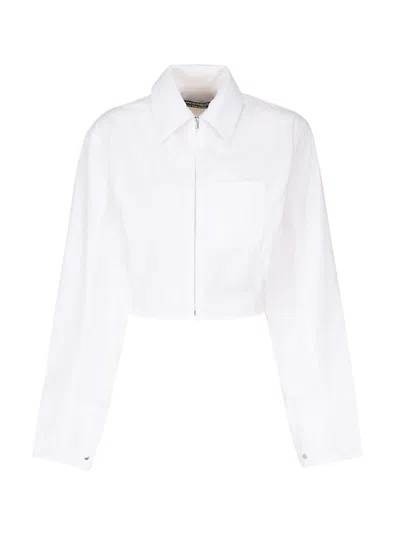 Jacquemus Miranda Zip-up  Shirt In White
