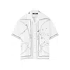 Jacquemus Jean Camp-collar Printed Cotton-poplin Shirt In White