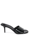 Jacquemus 70mm Leather Open-toe Mules In Black