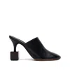 Jacquemus Black Mule With 7cm Heel Detail In Black