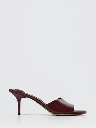 Jacquemus Shoes  Woman Color Violet In Burgundy