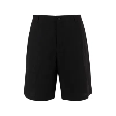 Jacquemus Button Shorts In Black