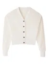 Jacquemus Short Cardigan Sweater In White