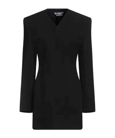 Jacquemus Short Dress In Black