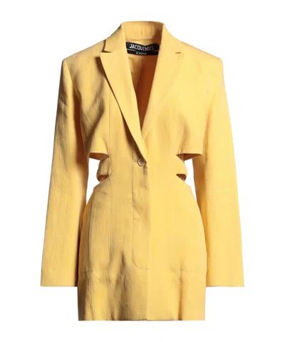 Jacquemus Short Dress In Yellow