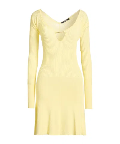 Jacquemus Short Dresses In Yellow