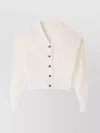 Jacquemus Short Cardigan Sweater In White