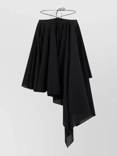 JACQUEMUS SHORT RUFFLED DRESS COTTON BLEND