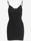 Jacquemus Womens Black The Scala Textured Sleeveless Knitted Mini Dress