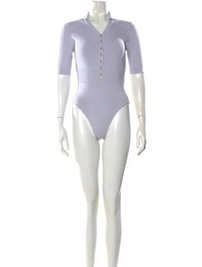 Pre-owned Jacquemus Short Sleeve Bodysuit In Purple