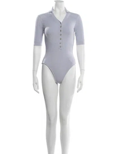 Pre-owned Jacquemus Short Sleeve Bodysuit In Purple