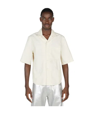 Jacquemus Short-sleeve Button-fastening Shirt In White
