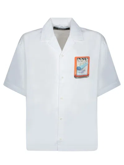 Jacquemus Graphic Print Shirt In White