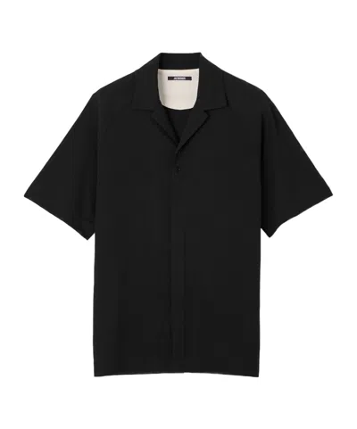 Jacquemus Short Sleeve Shirt In Black