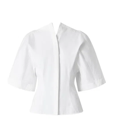 Jacquemus Short Sleeve Shirt In White