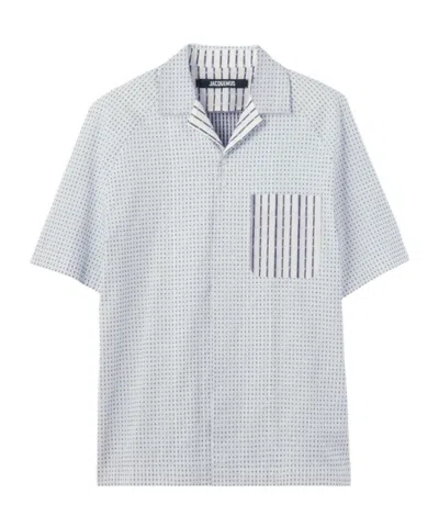 Jacquemus The Romarin Short-sleeve Shirt In Blue
