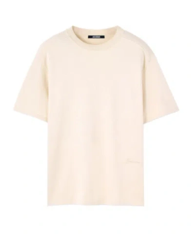 Jacquemus Short Sleeve T-shirt In Neutral
