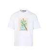 Jacquemus 'le T-shirt Marino' White Crewneck T-shirt With Maxi Print On The Front In White