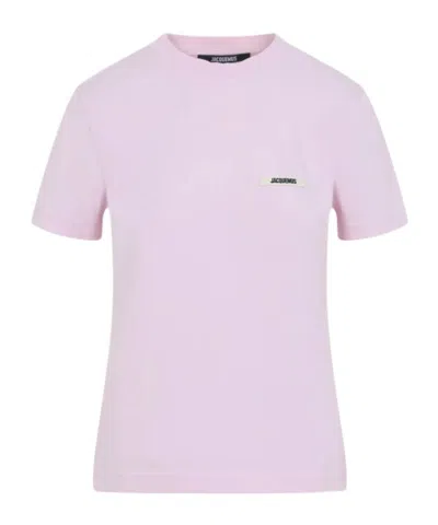 Jacquemus Short Sleeve T-shirt In Purple