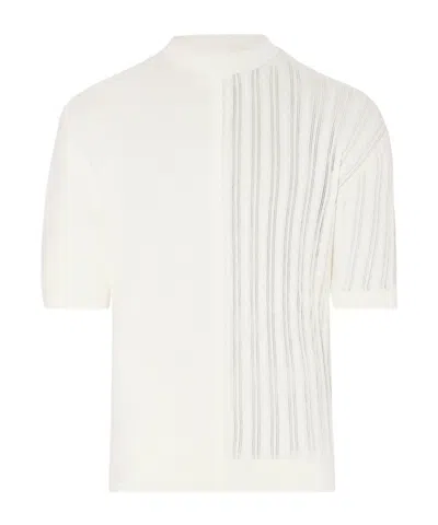 JACQUEMUS SHORT-SLEEVED KNITTED T-SHIRT