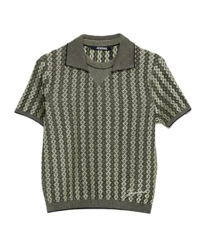 Jacquemus Short-sleeved Polo Shirt In Green