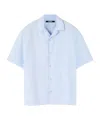 Jacquemus Le Fonccio Short-sleeve Button-up Shirt In Blue
