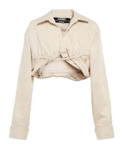Jacquemus Short-sleeved Shirt In Neutral