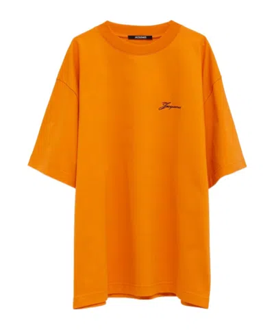 Jacquemus Short-sleeved Shirt In Orange