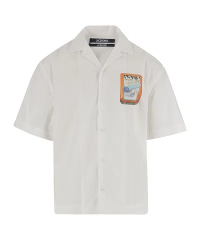 Jacquemus Short-sleeved Shirt In White