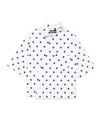 Jacquemus Short-sleeved Shirt In White
