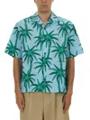 Jacquemus Short-sleeved Shirt With Tropical Palm Tree Print