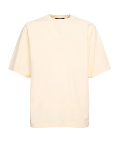 Jacquemus Typo Tee Light Beige In Neutral