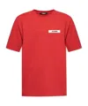 Jacquemus Round Neck Short Sleeve T-shirt In Red