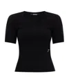 Jacquemus Short-sleeved T-shirt In Black