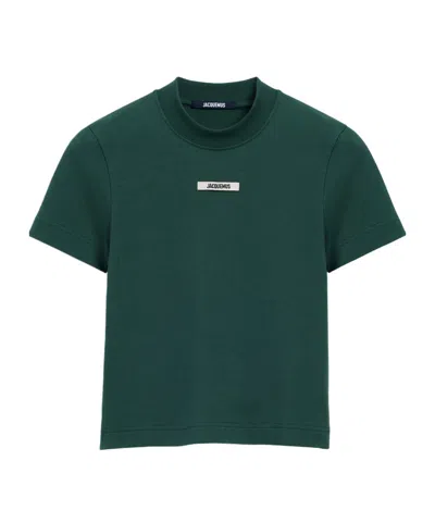 JACQUEMUS JACQUEMUS GROSGRAIN LOGO CREWNECK T-SHIRT
