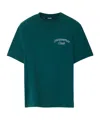 Jacquemus Mens Club Dark Green Embroidered-print Long-sleeve Cotton Shirt In Green