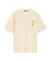 Jacquemus Le T-shirt Banane White Crewneck T-shirt With Logo Detail On The Front In Cotton Man In White