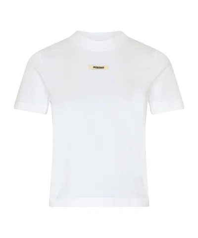 Jacquemus Tom Ford Black Cotton Blend Jeans In White