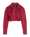Jacquemus Short Style Shirt In Red