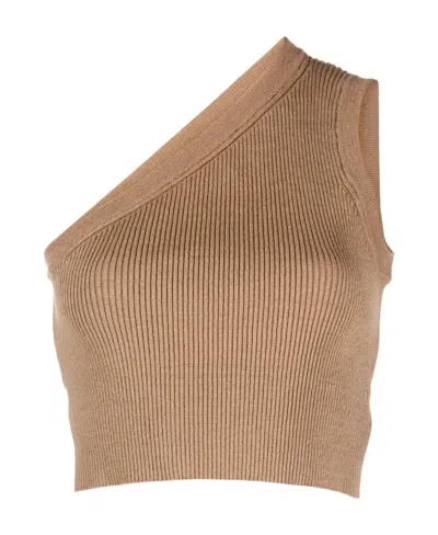 Jacquemus Short Vest In Nude